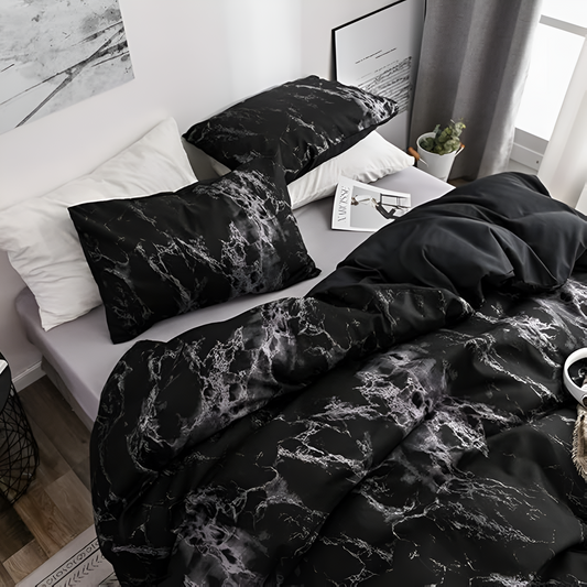 MarbleNight™ - Bettwäsche Set Marmor - Modernes Design - Elegantes Schlafzimmer Set