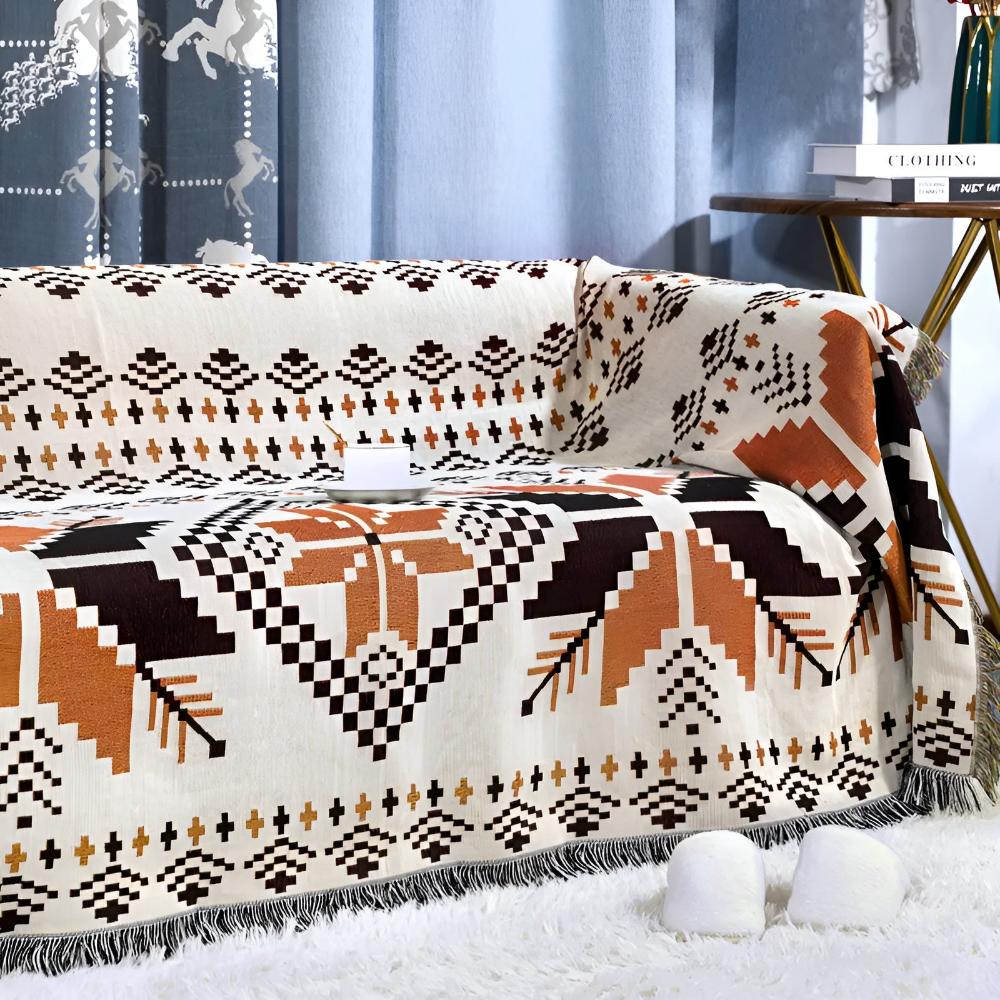 MoroccoLounge™ – Boho Picknickdecke Marokkanisches Muster Outdoor – Boho Picknick Decke