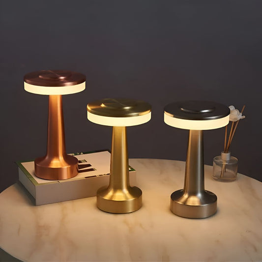 Aura Dome Tischlampe - Kabellos, Retro-Design, Touch-Dimmfunktion 1
