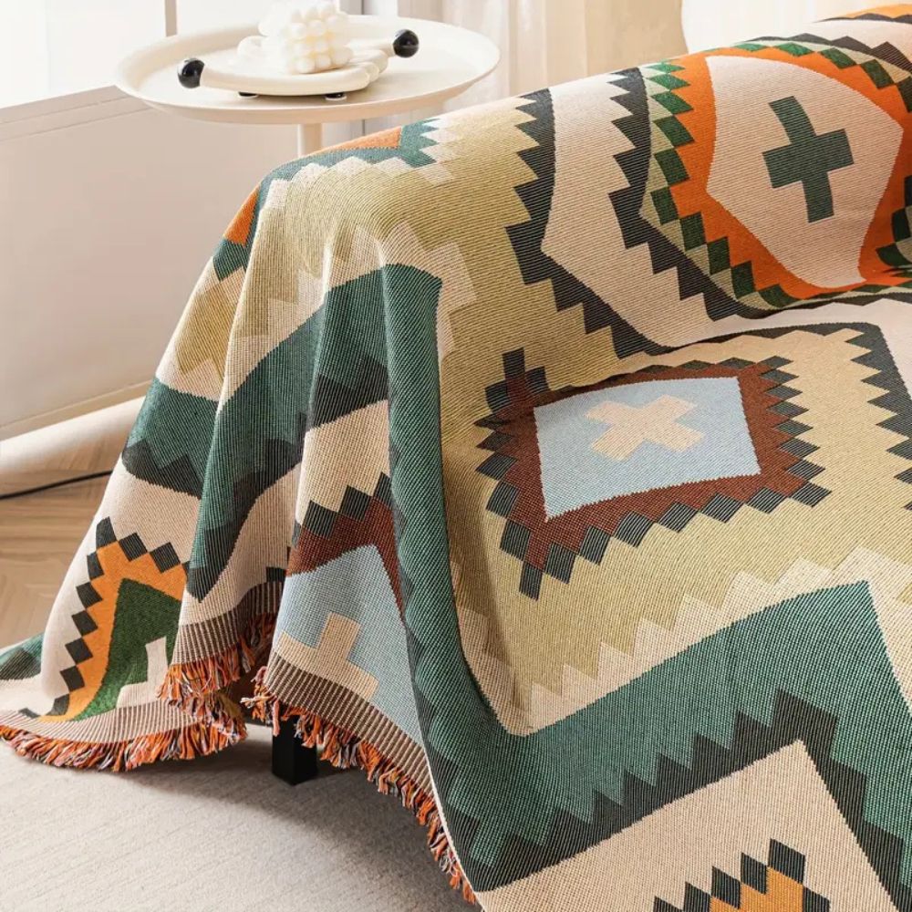 Azelia Sofabezug - Atmungsaktives Chenille, Lebhaftes Design für Sofa und Couch 4