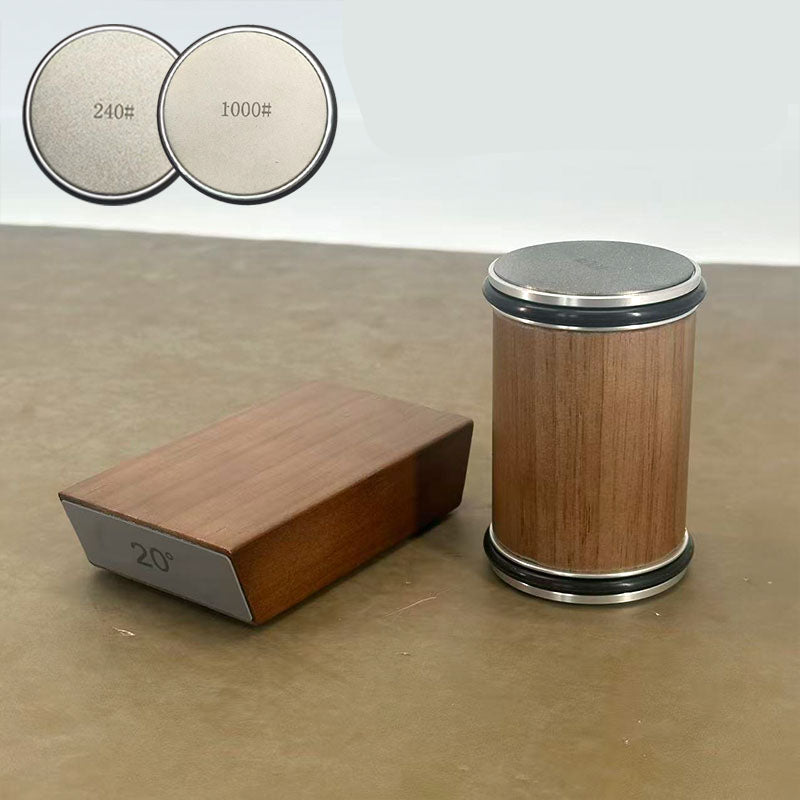 Diana Messerschärfer - Rollender Diamantschleifer mit Holzplattform 11