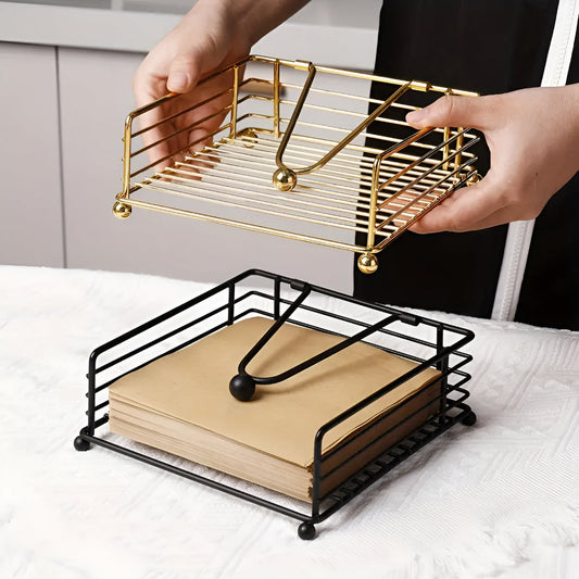 Elysia Serviettenhalter - Robustes Eisen, Modernes Design für Küche und Essbereich 1