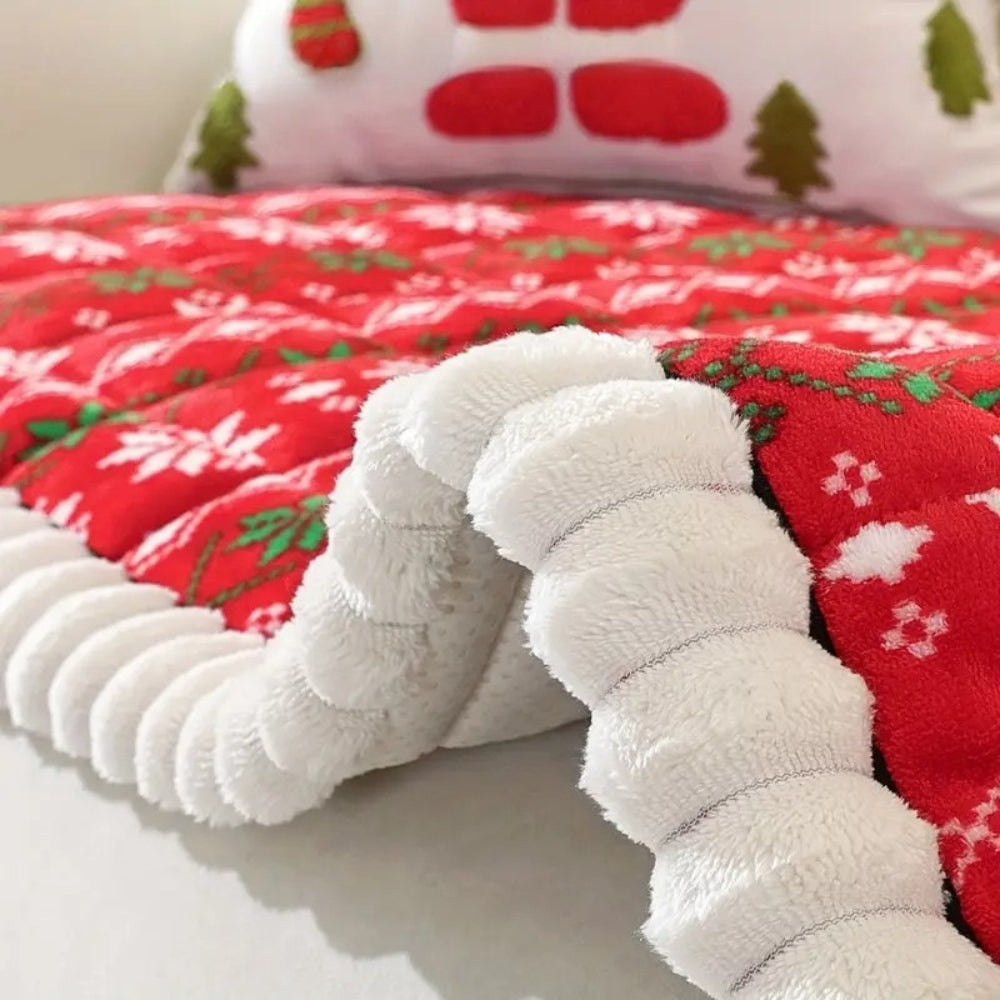 Fiora Sofaüberwurf - Mikrofaser, Festliches Winterdesign für 1-4-Sitzer 6