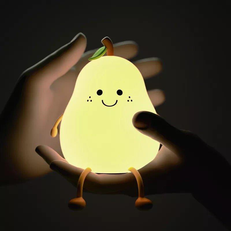 GlowPear Nachtlicht Kinder - Silikon, Tragbar mit Dimmfunktion 5