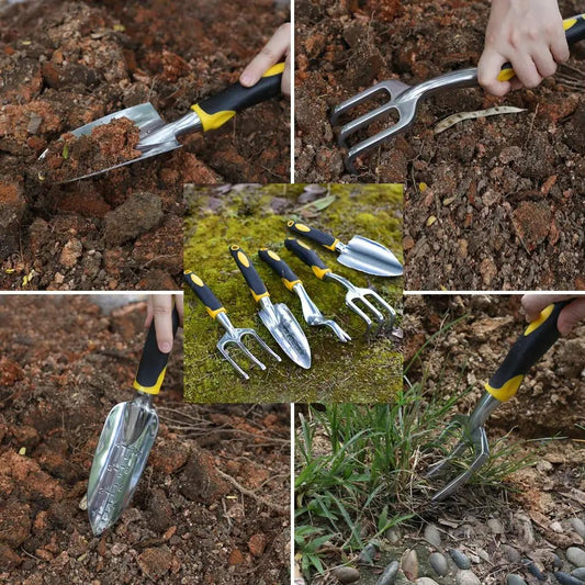 Hortex Gartenwerkzeug-Set - Ergonomisch, Edelstahl 1