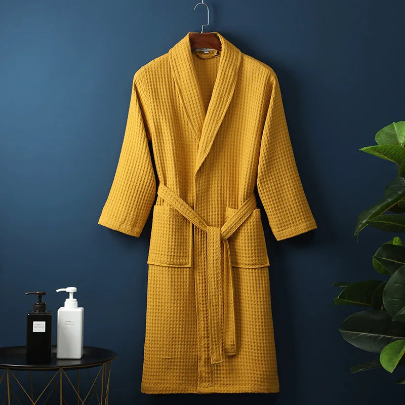 Liora Bademantel - Baumwolle, Weich und Saugfähig, Unisex 8