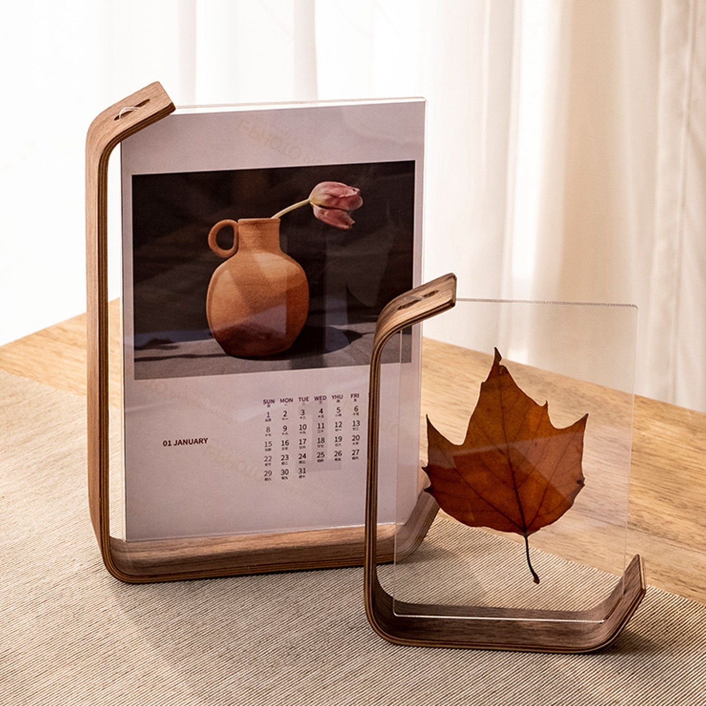 Natura Bilderrahmen - Handgefertigt aus Walnuss oder Buche, Modernes Design 5