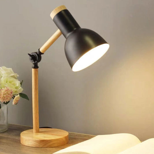 Natura LED Tischlampe - Eisenholz, Modernes Design, Verstellbarer Kopf 1