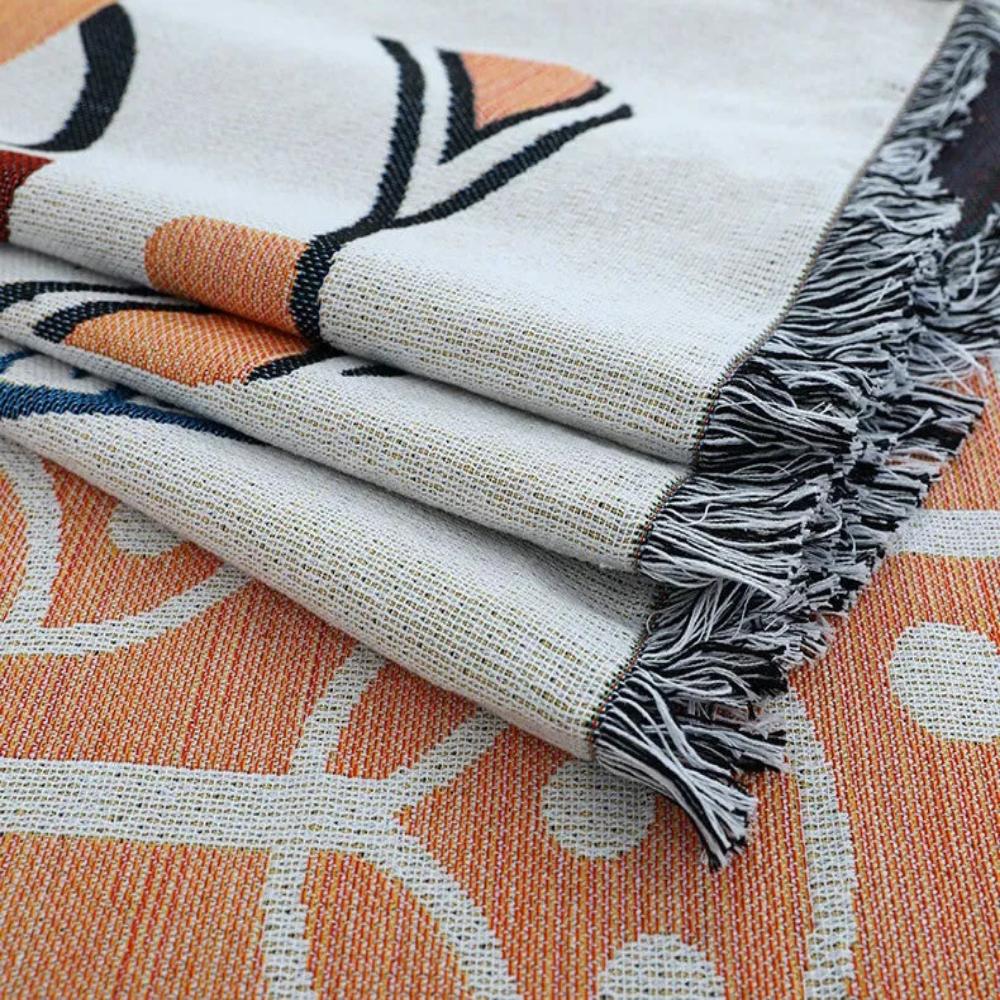 Quaste Tide Sofabezug - Baumwoll-Leinen-Mischung, Atmungsaktiv, Jacquard Design 8