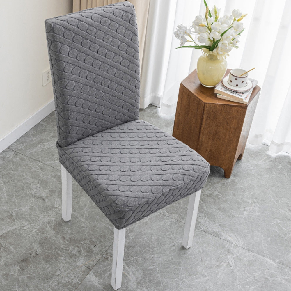 VeloraStretch™ - Elastischer Stuhlbezug - Struktur Stil - Moderner Stuhlschutz