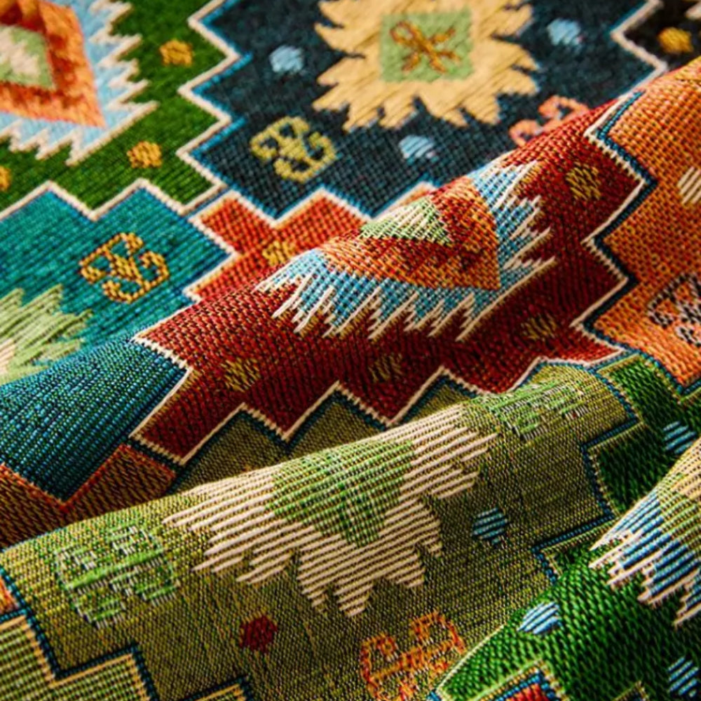 Zahara Sofabezug - Geometrisches Mikrofaserdesign, Boho-Stil 8