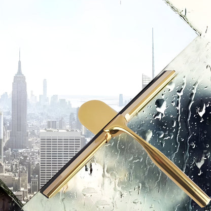 ClearSwipe™ - Edelstahl Abzieher - Gold Finish - Fenster und Duschabzieher