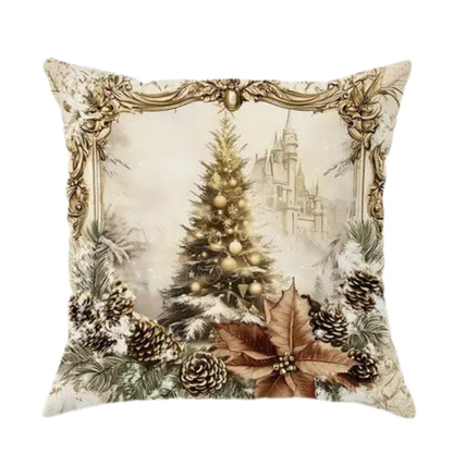 VelvetFestive™ - Weihnachts Kissenbezug Samt - Vintage Stil - Festliche Dekoration