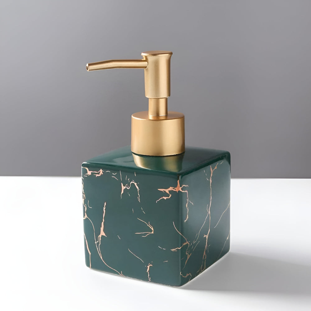 MarbleAura™ - Keramik Seifenspender - Marmor Stil - Elegantes Badezimmer Zubehör