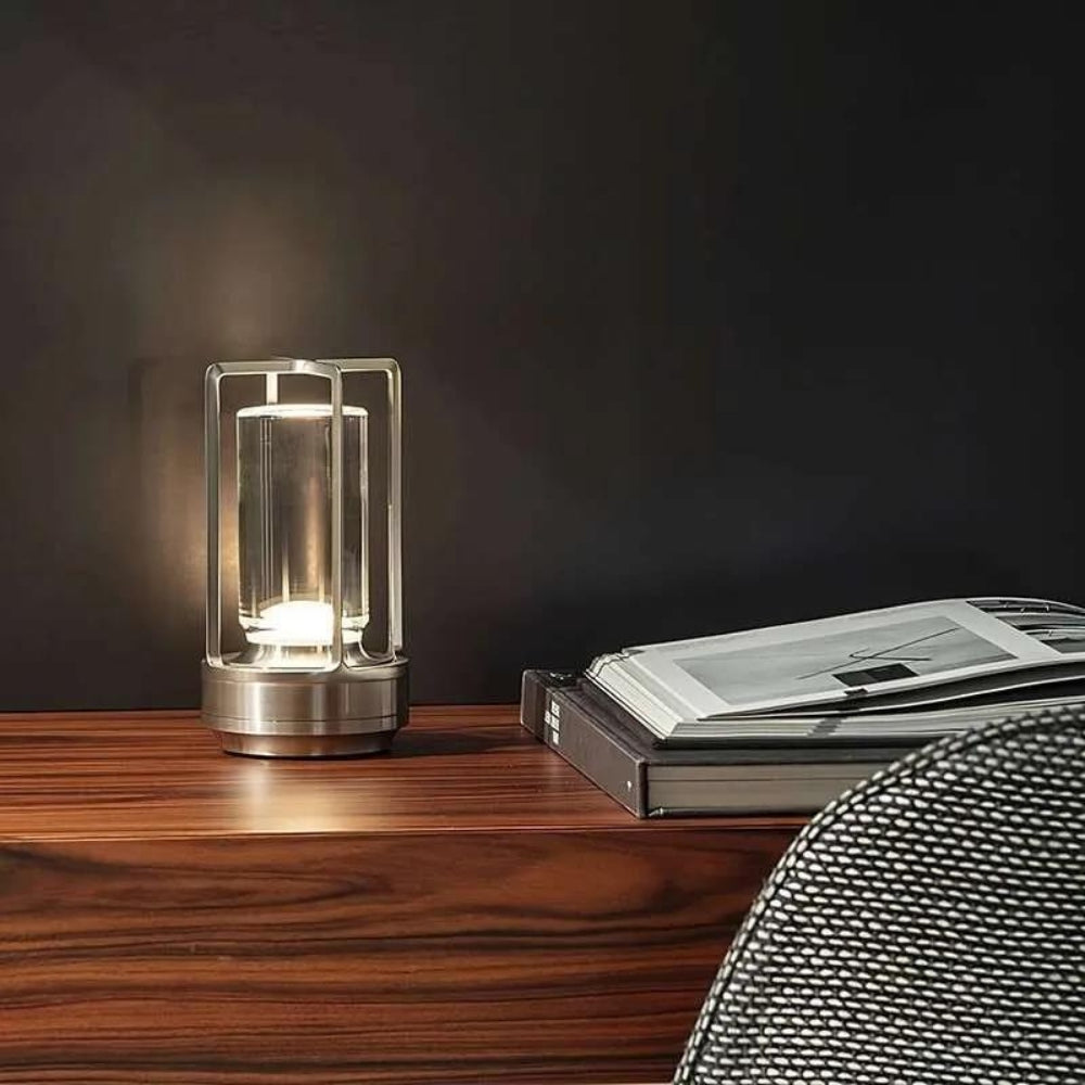 NordicCrystalGlow™ - Tischlampe Kabellos - Minimalistischer Stil - Touch Dimmbar