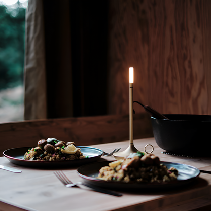 CandleGlowPort™ - Tischlampe Kabellos - Minimalistischer Stil - Warmes Licht