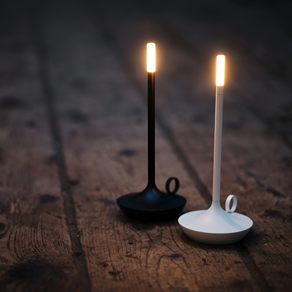 CandleGlowPort™ - Tischlampe Kabellos - Minimalistischer Stil - Warmes Licht