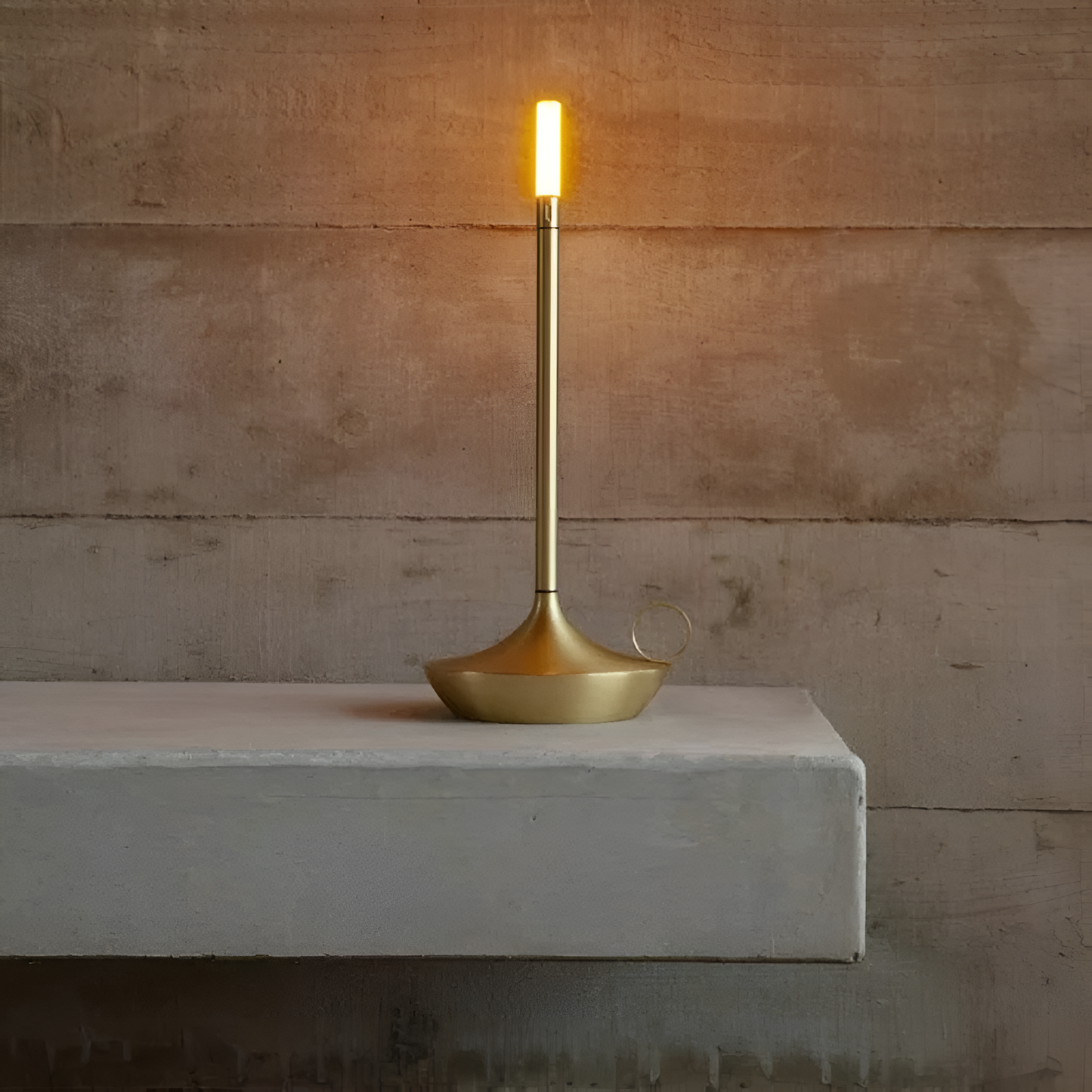 CandleGlowPort™ - Tischlampe Kabellos - Minimalistischer Stil - Warmes Licht