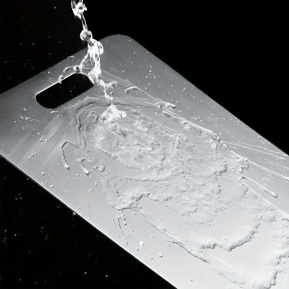 SteelPrep™ - Edelstahl Schneidebrett - Hygienisches Design - Langlebiges Küchenbrett