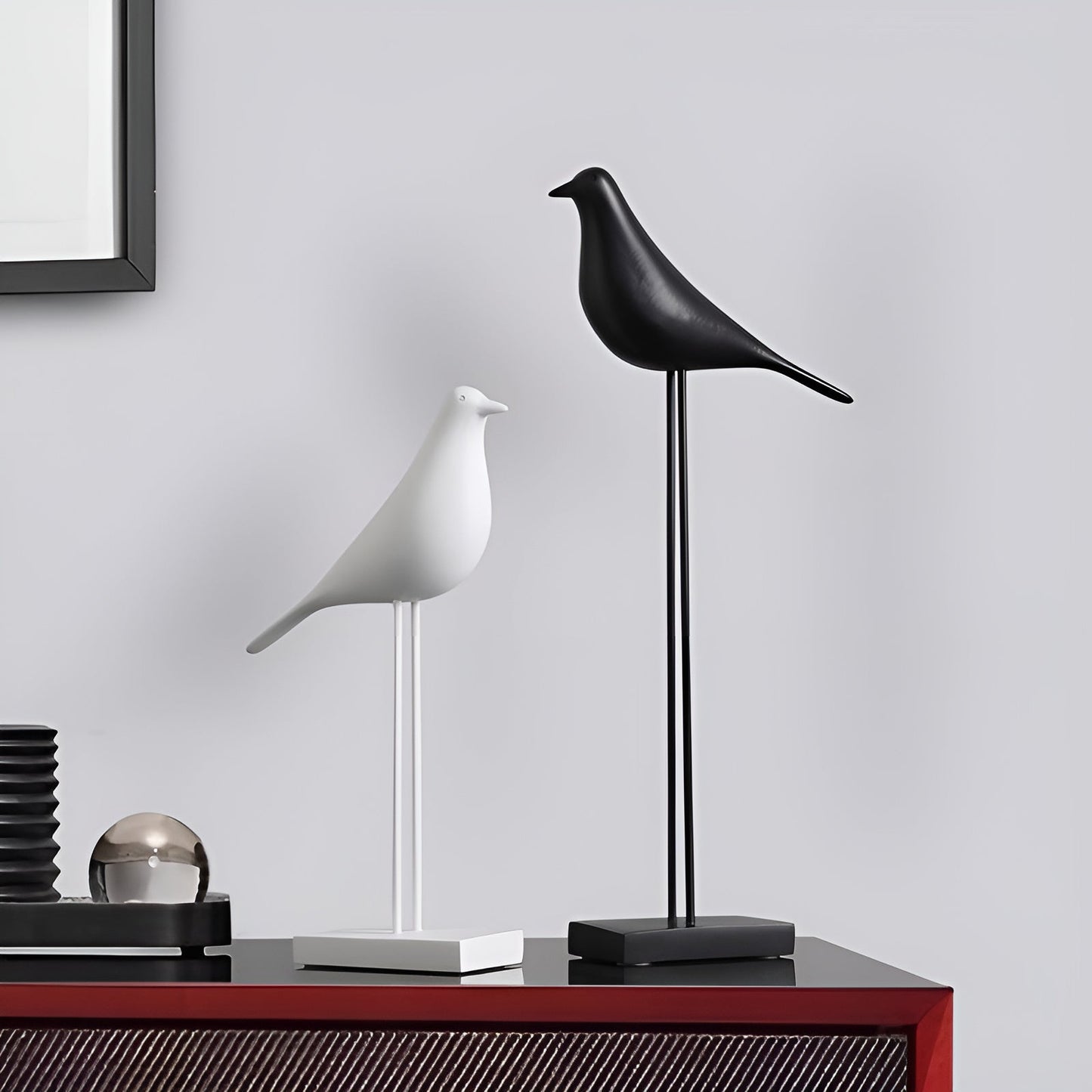 NordicPerch™ Deko Vogel – Keramik Figur – Minimalistische Wohn Deko