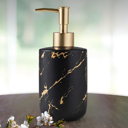 GoldenAura™ - Keramik Seifenspender - Marmor Design - Elegantes Badezimmer Zubehör