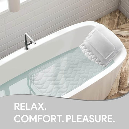 BathCloud™ - Badewannen Kissen - Ergonomisches Design - Komfort Badematte