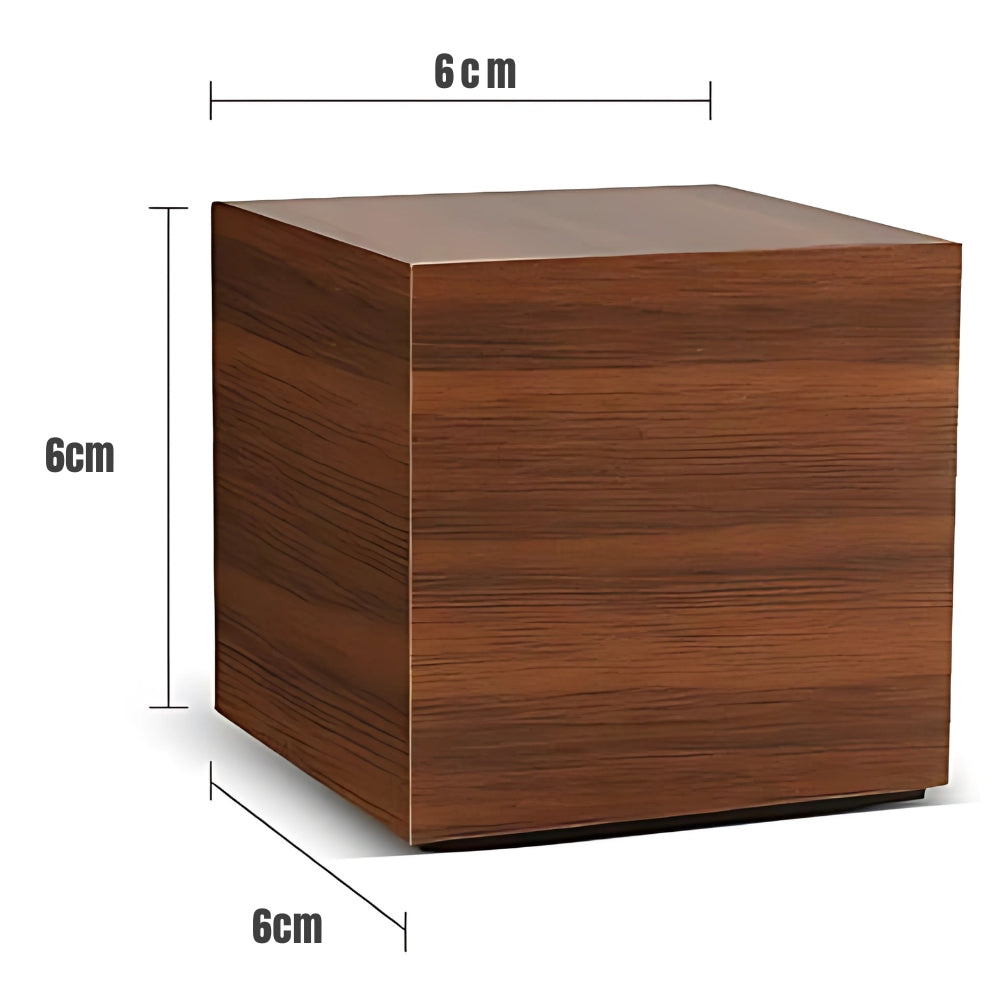 CubeGlow™ – LED Wecker Holzoptik Temperaturanzeige Tischuhr – Digitaler LED Wecker