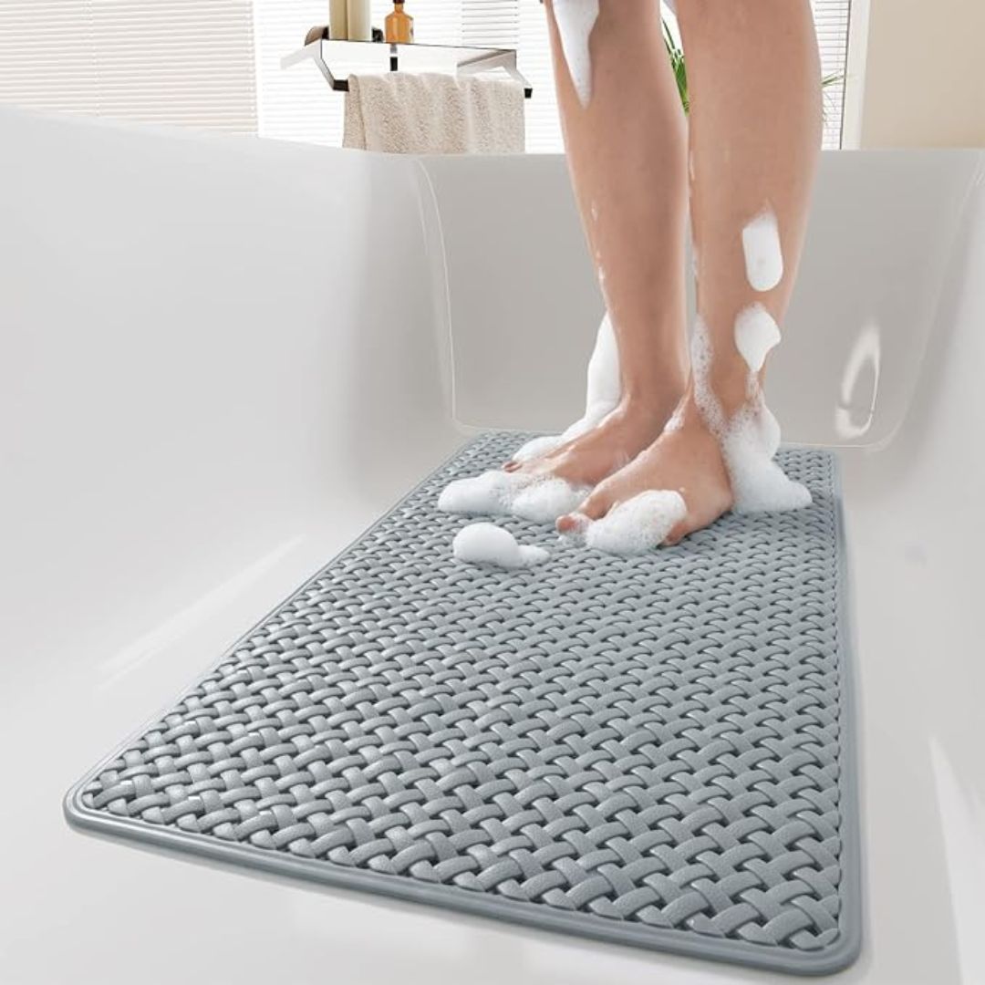 AquaShield™ - Badewannenmatte Antirutsch - Saugnapf Design - Sichere Badezimmermatte