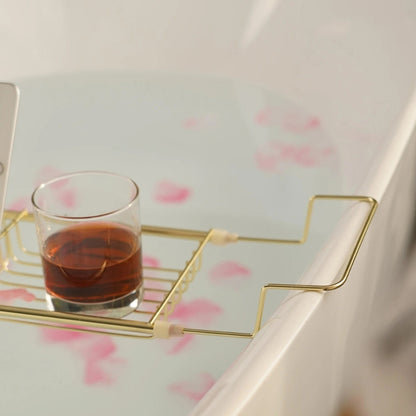 BathSpan™ - Edelstahl Badewannenablage - Verstellbares Design - Badewannen Tablett