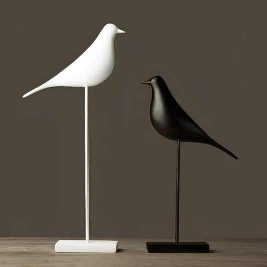 NordicPerch™ Deko Vogel – Keramik Figur – Minimalistische Wohn Deko