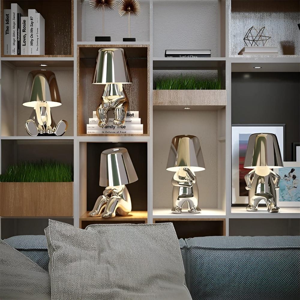 ThinkerGlow™ - Tischlampe Modern - Skulptur Stil - Dimmbares Licht