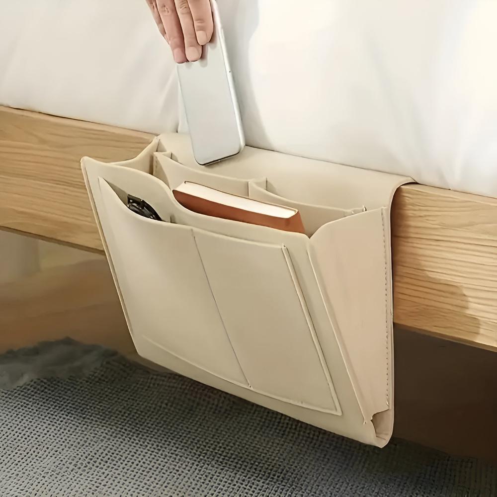 BedPocket™ - Bett Organizer Tasche - Minimalistischer Stil - Platzsparende Aufbewahrung