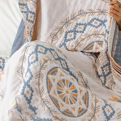 MandalaBlanket™ - Baumwoll Decke - Boho Stil - Mandala Muster Design