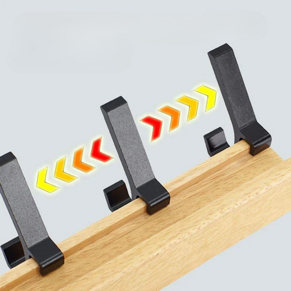 HookFlex™ - Wandgarderobe Hakenleiste - Nordic Design - Verstellbare Doppelhaken