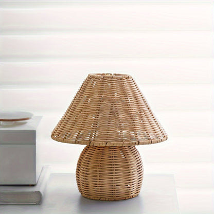 RattanGlow™ - Tischlampe Rattan - Boho Stil - Warmes Ambiente