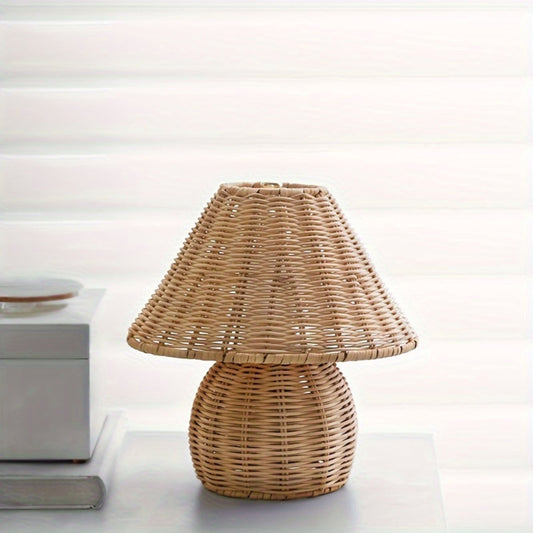 RattanGlow™ - Tischlampe Rattan - Boho Stil - Warmes Ambiente