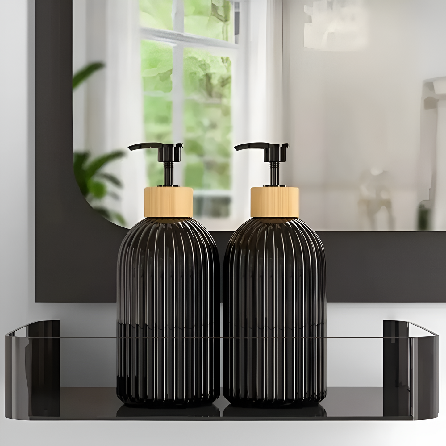 BambooFlow™ - Seifenspender mit Bambus - Modernes Design - Badezimmer Zubehör