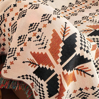 MoroccoLounge™ – Boho Picknickdecke Marokkanisches Muster Outdoor – Boho Picknick Decke