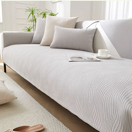 VelourNest™ - Chenille Sofaüberwurf - Moderner Stil - Rutschfester Sofaschutz