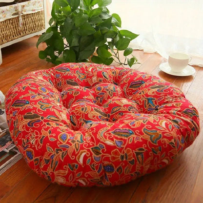 BohoRoundNest™ - Sitzkissen Rund - Boho Stil - Bequeme Bodensitzung