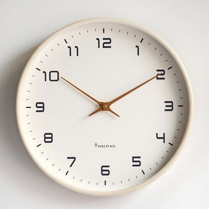 NordicTime™ - Holz Wanduhr Minimalistisch - Modern Stil - Skandinavische Wohnzimmer Uhr