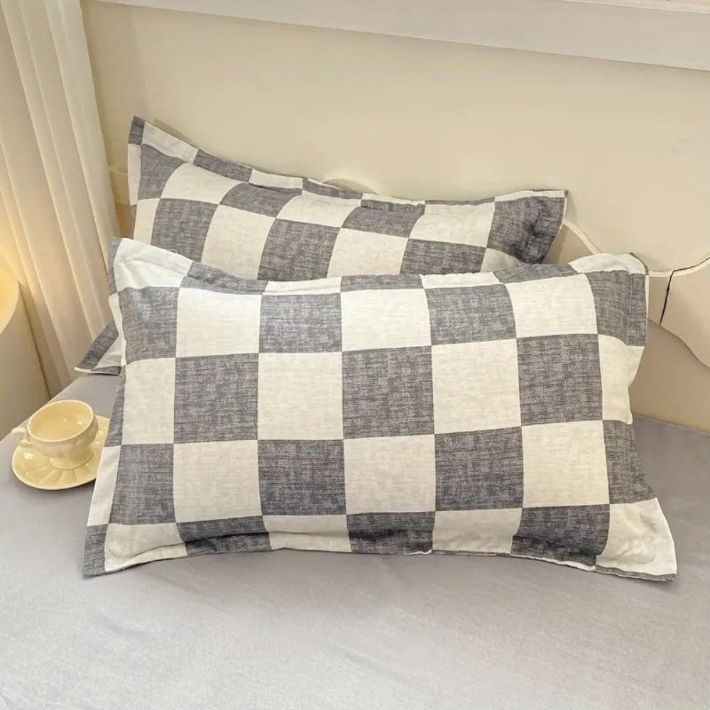 CheckModern™ - Bettwäsche Set Kariert - Zeitloses Design - Modernes Schlafzimmer Set