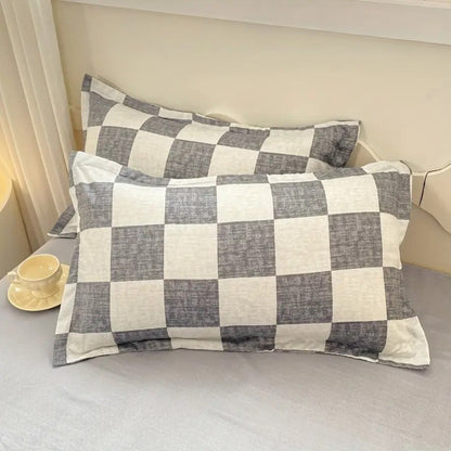 CheckModern™ - Bettwäsche Set Kariert - Zeitloses Design - Modernes Schlafzimmer Set