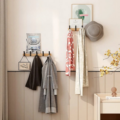 HookFlex™ - Wandgarderobe Hakenleiste - Nordic Design - Verstellbare Doppelhaken