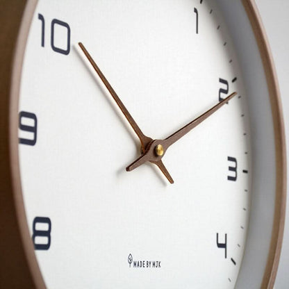 NordicTime™ - Holz Wanduhr Minimalistisch - Modern Stil - Skandinavische Wohnzimmer Uhr