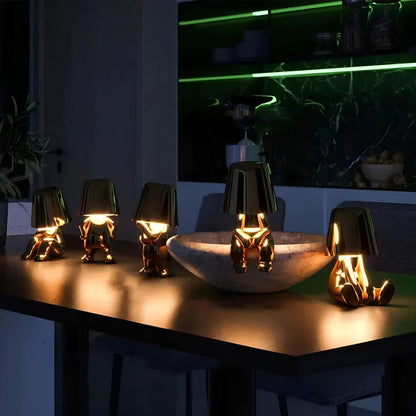 ThinkerGlow™ - Tischlampe Modern - Skulptur Stil - Dimmbares Licht