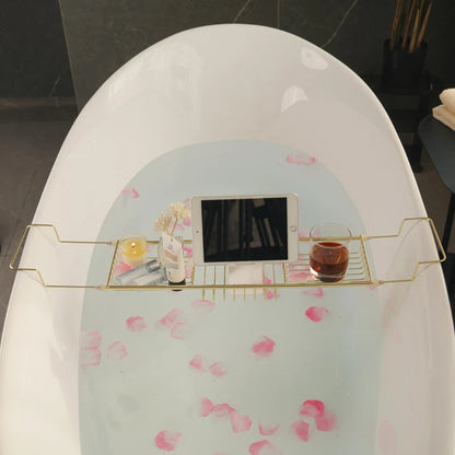 BathSpan™ - Edelstahl Badewannenablage - Verstellbares Design - Badewannen Tablett
