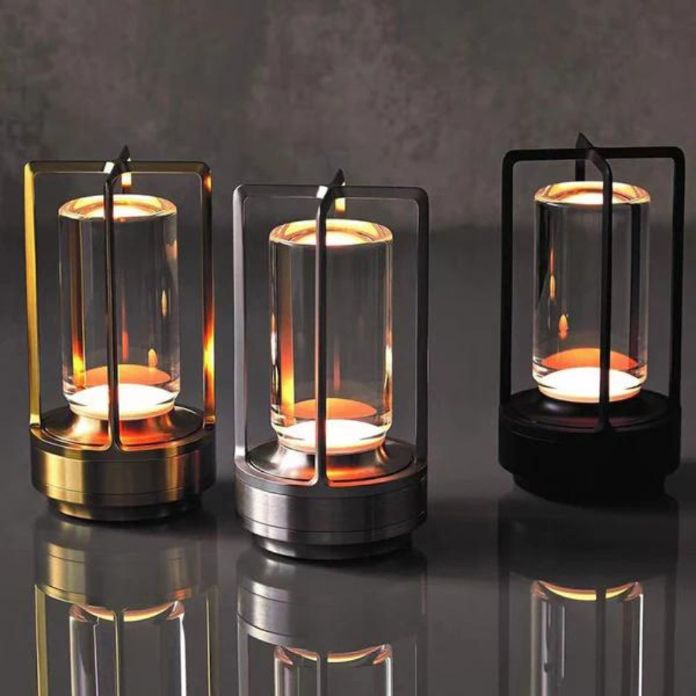 NordicCrystalGlow™ - Tischlampe Kabellos - Minimalistischer Stil - Touch Dimmbar