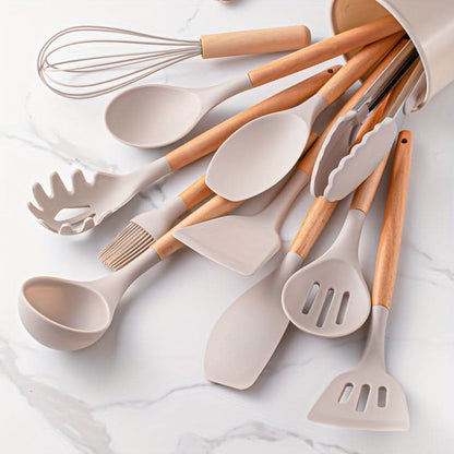CookFlex™ - Silikon Küchenutensilien Set - Modern Stil - 12-teiliges Kochset