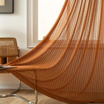 AmberLoom™ - Häkelvorhang Lichtdurchlässig - Boho Stil - Warme Fensterdekoration